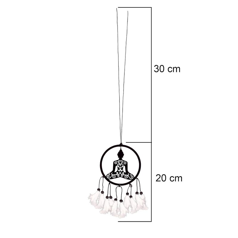 MGNLR Fancy Lord Shiva car Hanging car Rear View Mirror Decor Ornament Accessories Good Luck Dream Catcher Positive Vibes Balcony,Gift, car, Wind Chimes, Room (Budhha Dream Catcher) - Image 3