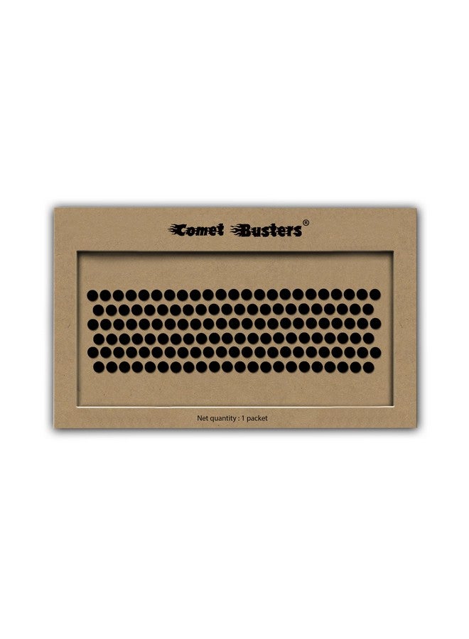 Comet Busters Beautiful Handcrafted Round Black Velvet Bindis (6 mm) (BIN2099) - Image 2