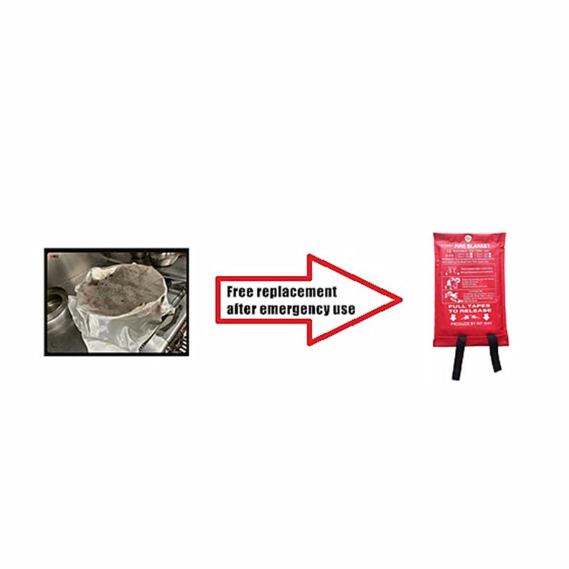 Inf-way Emergency Fire Blanket for Home and Kitchen, 5 Size for Choice, 1 Pack Fire Blanket 3.3x3.3ft - Image 2