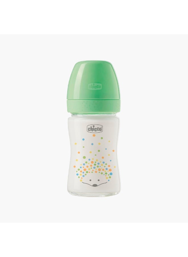 Chicco زجاجة تغذية شيكو بيرفكت إيزي 150 مل تدفق بطيء 0م+ سيليكون، أخضر - Image 2