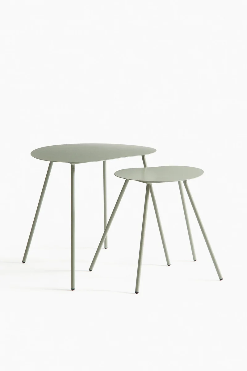H&M Metal side table set