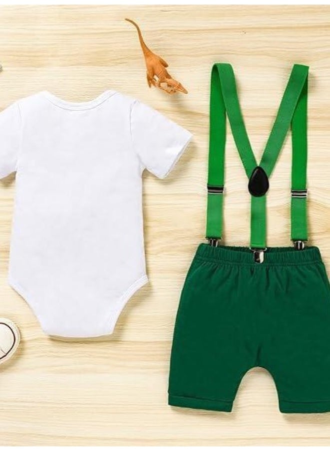 دوكو طفل ولد مضحك ملابس عيد ميلاد الرضع ولد قوس ربطة رمبر بدلة الهيكل كعكة كسر الملابس - Image 5