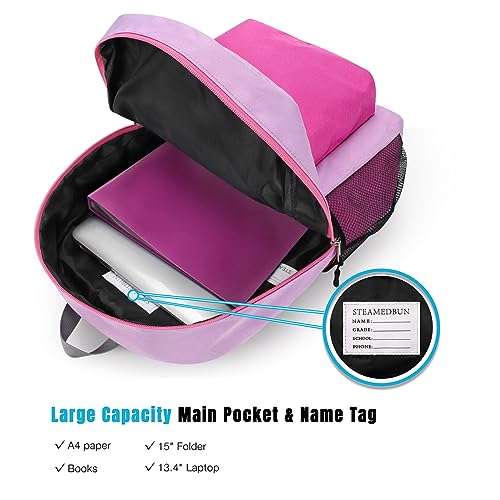 STEAMEDBUN Kids Backpack for Girls,Kindergarten Backpack for Toddler Girls Age 3-6 - Image 3