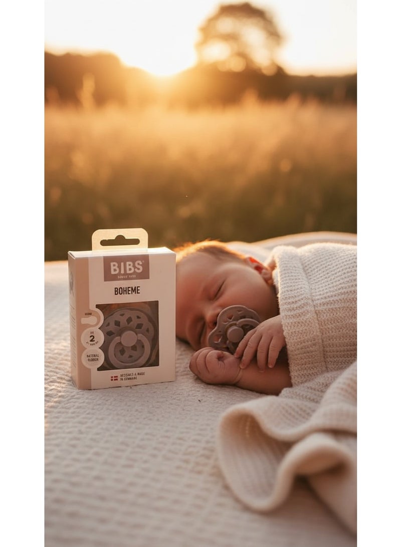 BIBS Pacifier Natural Rubber Round Nipple 6M+ - Image 3
