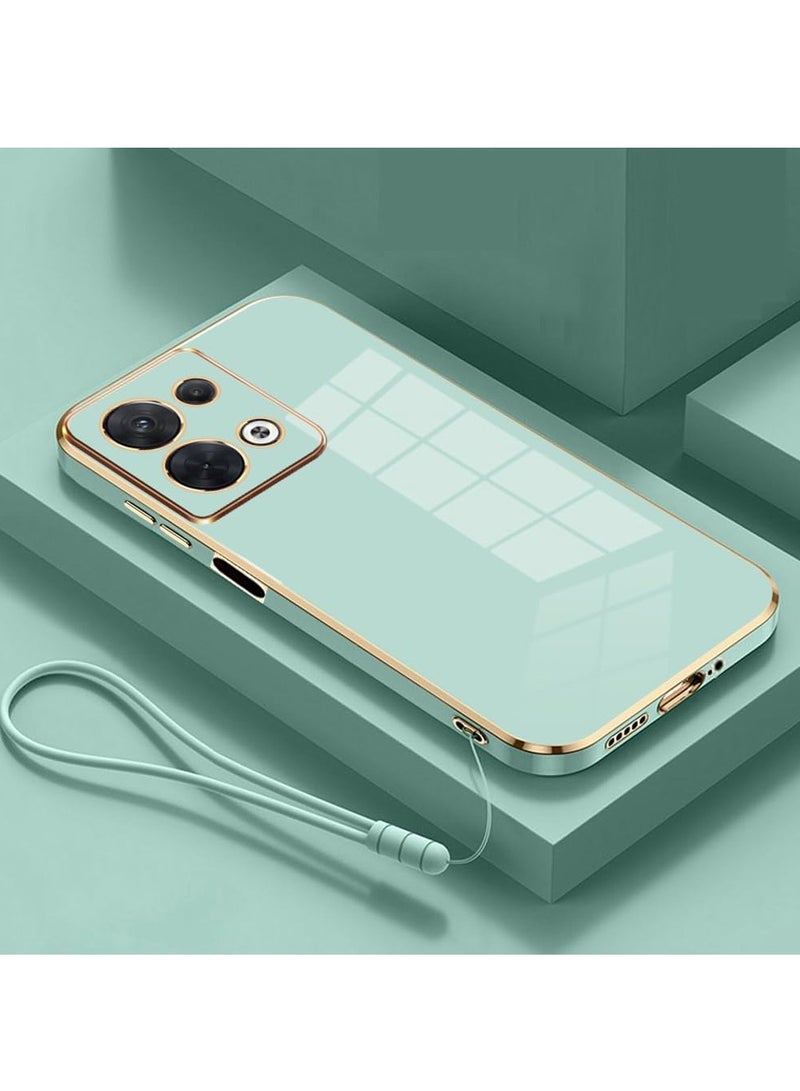 Color Fans حافظة هاتف محمول لهاتف Infinix Note 30 5G حافظة حماية مطلية باللون الذهبي والأخضر - Image 1
