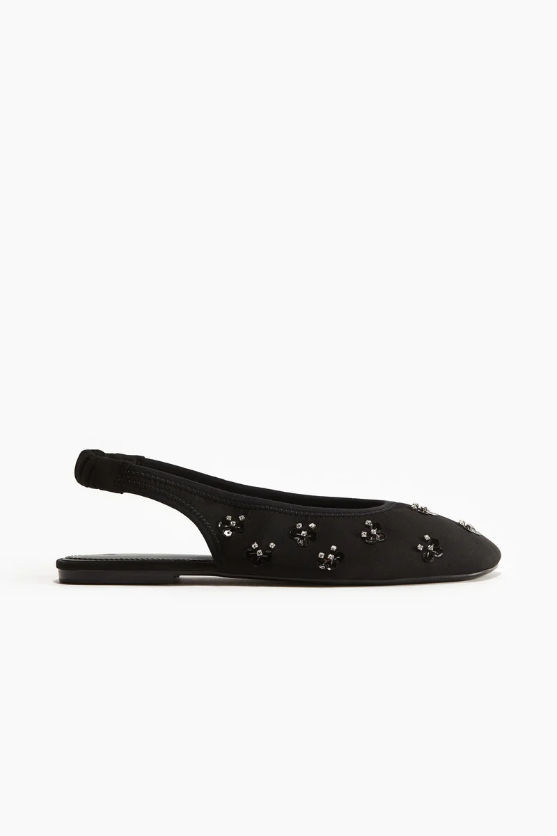 H&M Embellished slingbacks