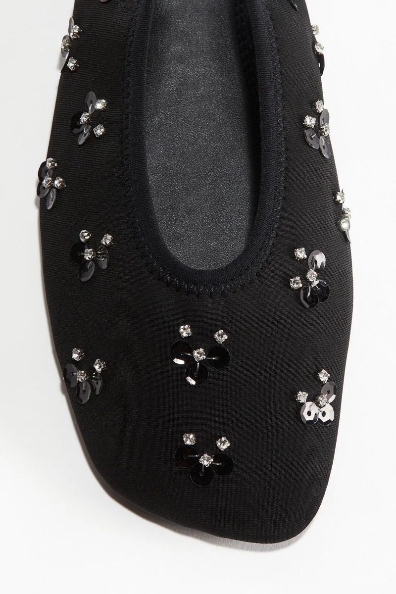 H&M Embellished slingbacks