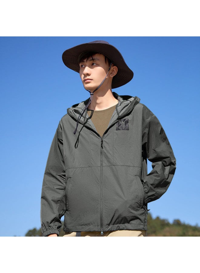 كاميل سترة شمسية تبريد عالية الحماية UPF100+، ستايل unisex للزوجين، ملابس خارجية مبردة واقية من الأشعة فوق البنفسجية - Image 3