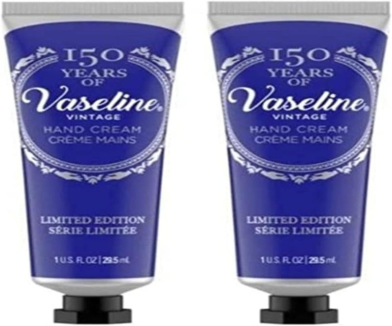 VASELINE Vintage Hand Cream Limited Edition Pack of 2 295ml Lightly Scented Pocketsize