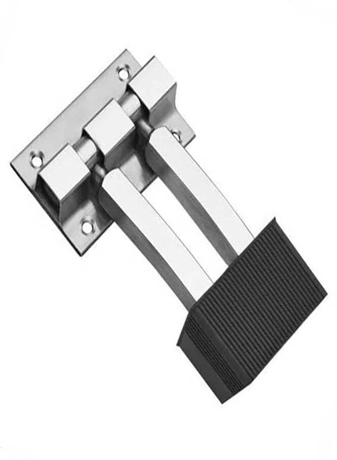 Stainless Steel 4 Inch Square Door Stopper by MAK HARDWARE® | Heavy Duty | Anti-Rust | Easy Installation | Ideal for Home, Office & Commercial Use (1)