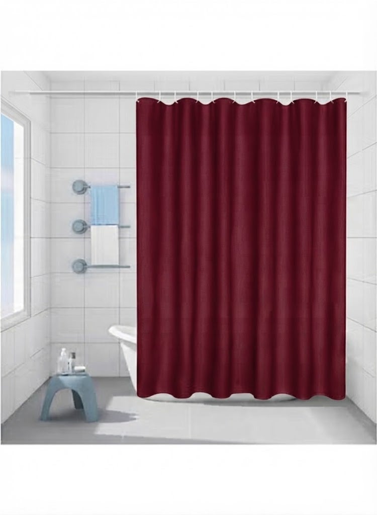 A shower curtain, waterproof, with a stylish and modern design for bathroom decor. - Image 1