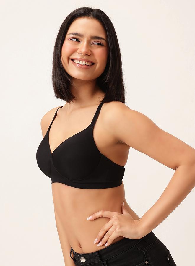 Clovia Pack of 2 - Solid Padded Non-Wired Full Coverage Seamless Bra - Image 5