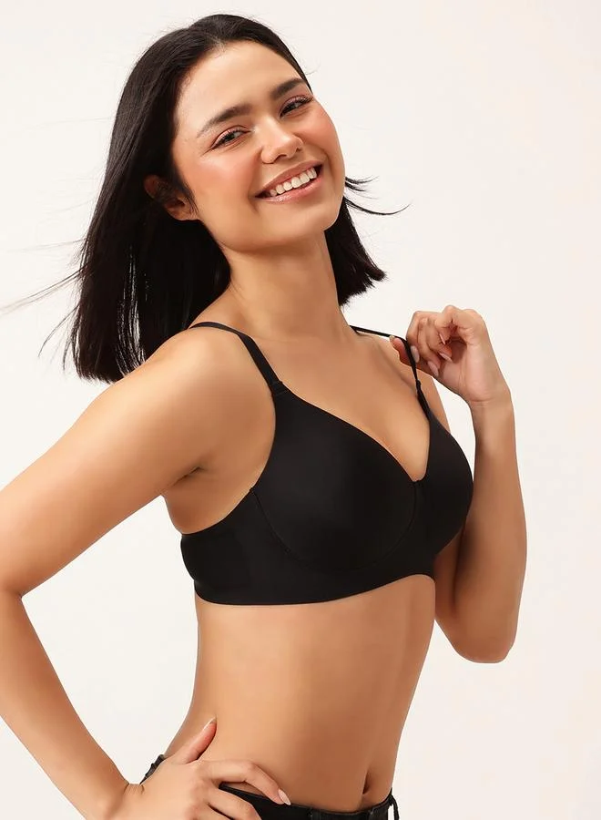 Clovia Clovia Pack of 2 - Solid Padded Non-Wired Full Coverage Seamless Bra