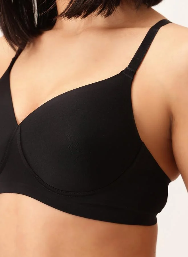 Clovia Clovia Pack of 2 - Solid Padded Non-Wired Full Coverage Seamless Bra