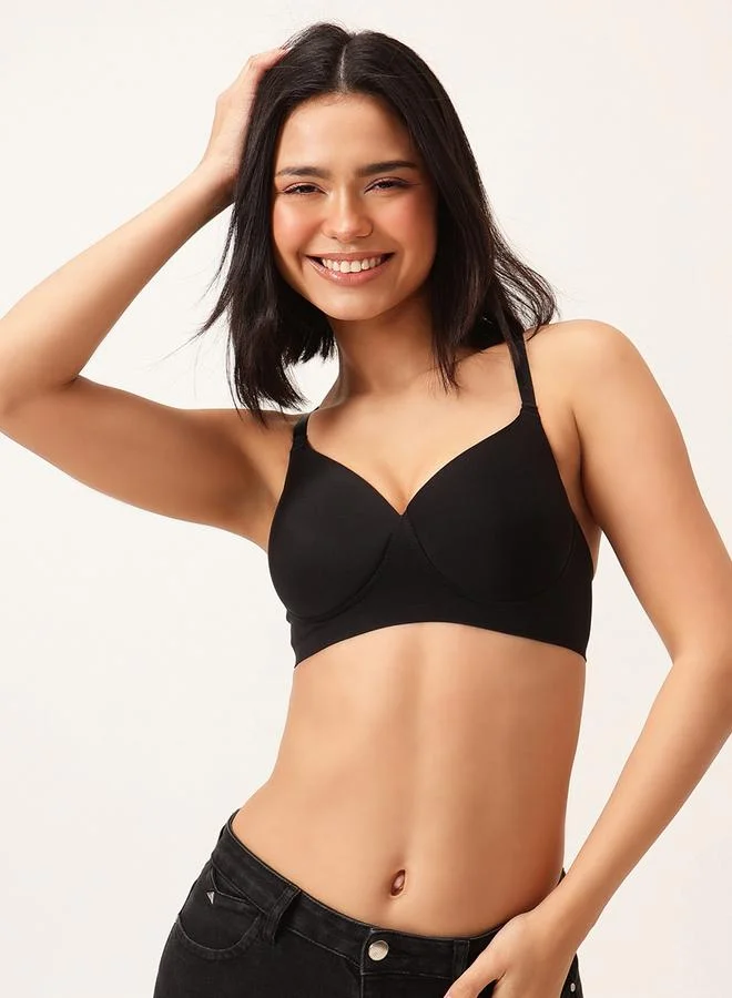Clovia Clovia Pack of 2 - Solid Padded Non-Wired Full Coverage Seamless Bra
