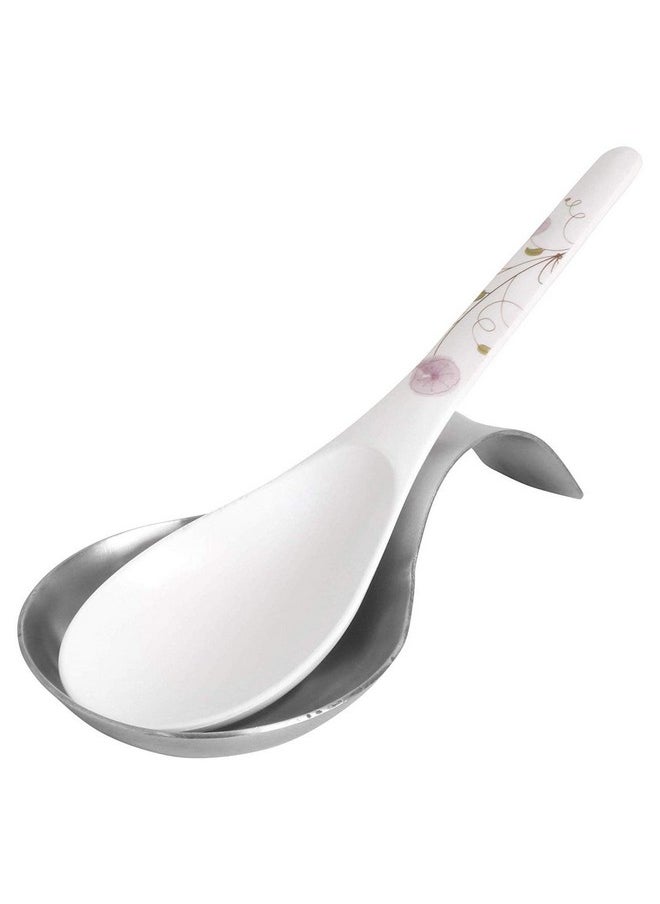 Bridge2shopping - Bridge2Shopping Stainless Steel Spoon Rest, 20 Cm, Silver - Image 1