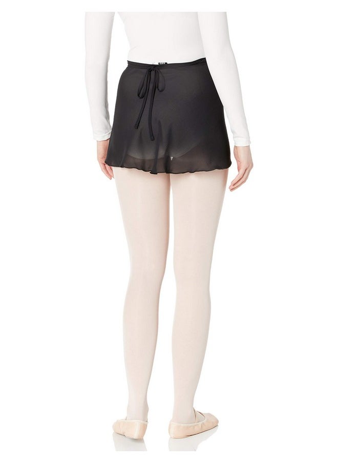 Bloch - Bloch Dance Women's Vera Georgette Ballet Wrap Skirt, Black, One Size - Image 1