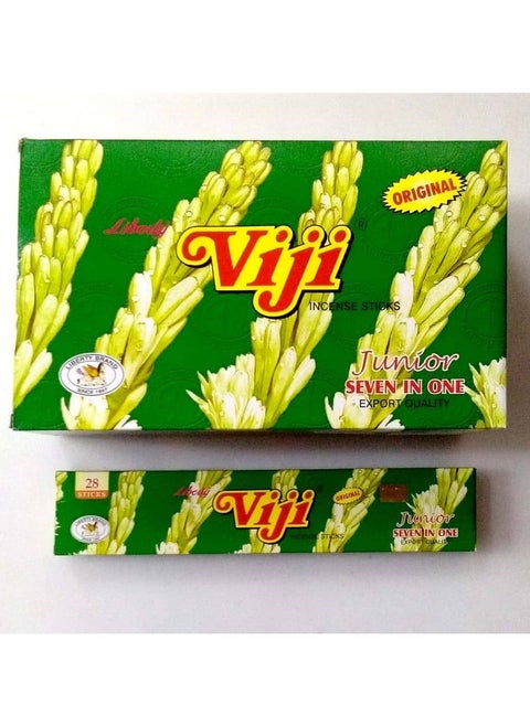 Pack Of 12 Viji 7 In 1 Incense Sticks Black 24centimeter