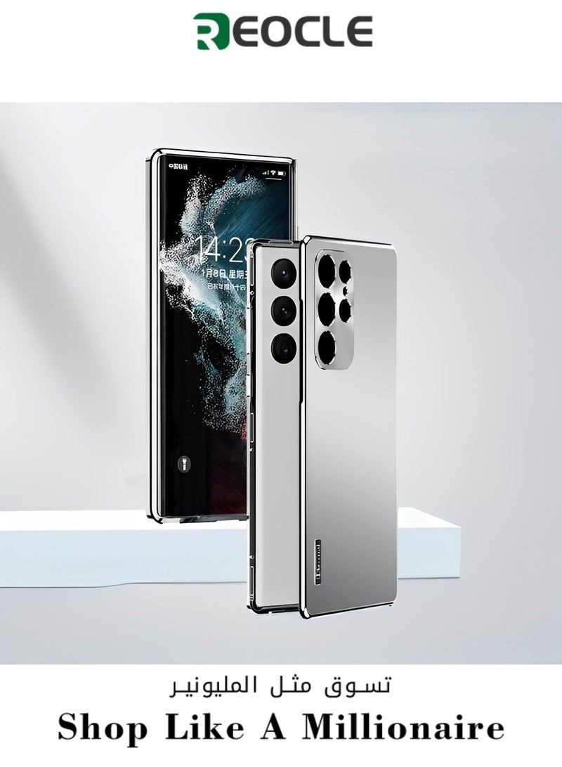 REOCLE Suitable for Samsung S22 Mobile Phone Case Magnetic Metal Lens S23 All-inclusive Hardware Anti-fall Protective Cover - Image 1