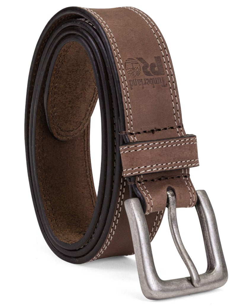 Timberland PRO Men's 38mm Boot Leather Belt, Brown, 36 - Image 1