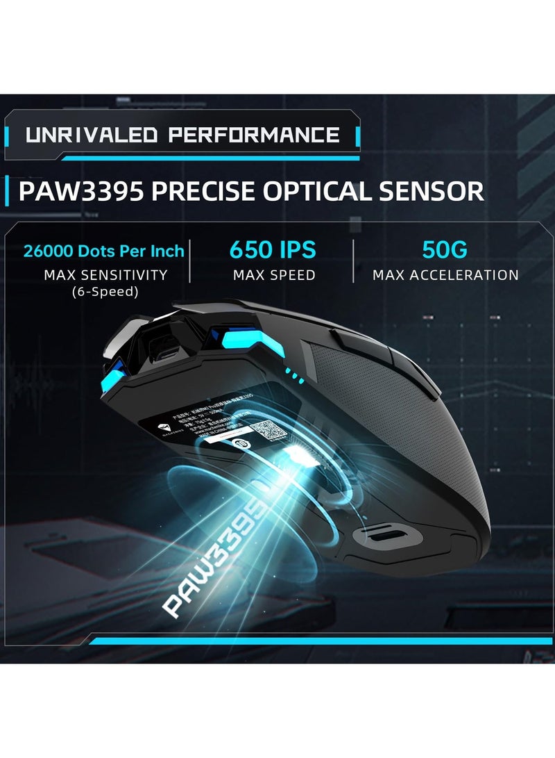 MACHENIKE M7Pro Wireless Gaming Mouse RGB Backlit 6 Programmable Buttons  Gaming Mice Compatible with PC Mac - Image 3
