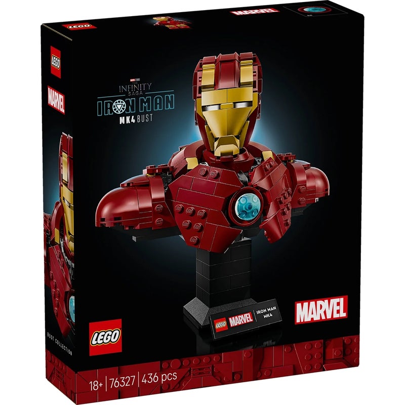 LEGO - Marvel Iron Man MK4 Bust 436 Pieces - 76327 - Image 1
