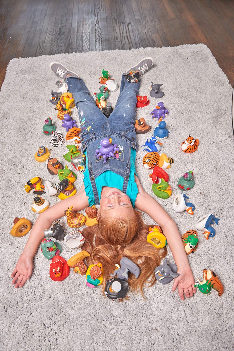 Wild Republic Rubber Ducks, Bath Toys, Kids Gifts, Pool Toys, Water Toys, Blue Dragon, 4", Dragon Blue - Image 3