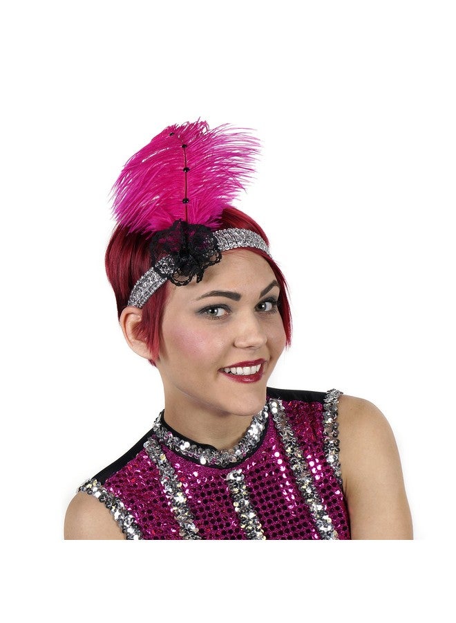 ZUCKER 1920S Headpiece Feather Hair Accessories Gatsby Costumes For Woman Flapper Headband - Image 1