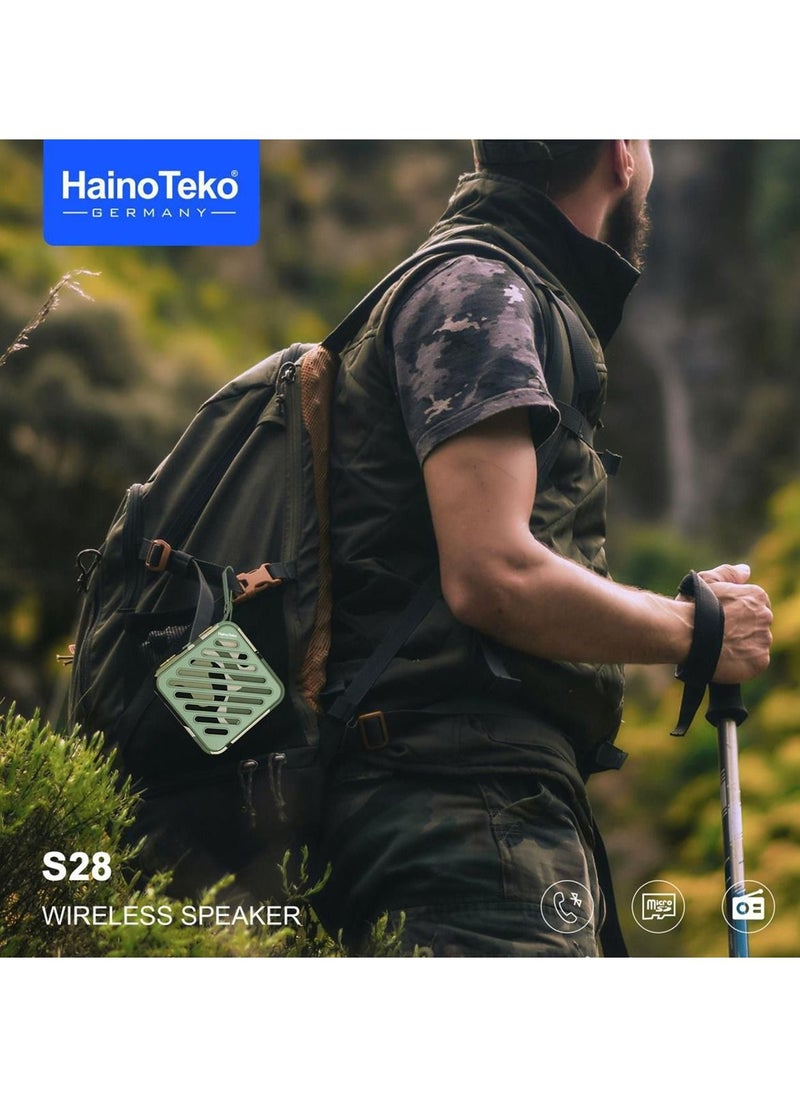 Haino Teko Haino Teko Germany S28 Wireless Bluetooth portable mini Speaker Red  - Image 2