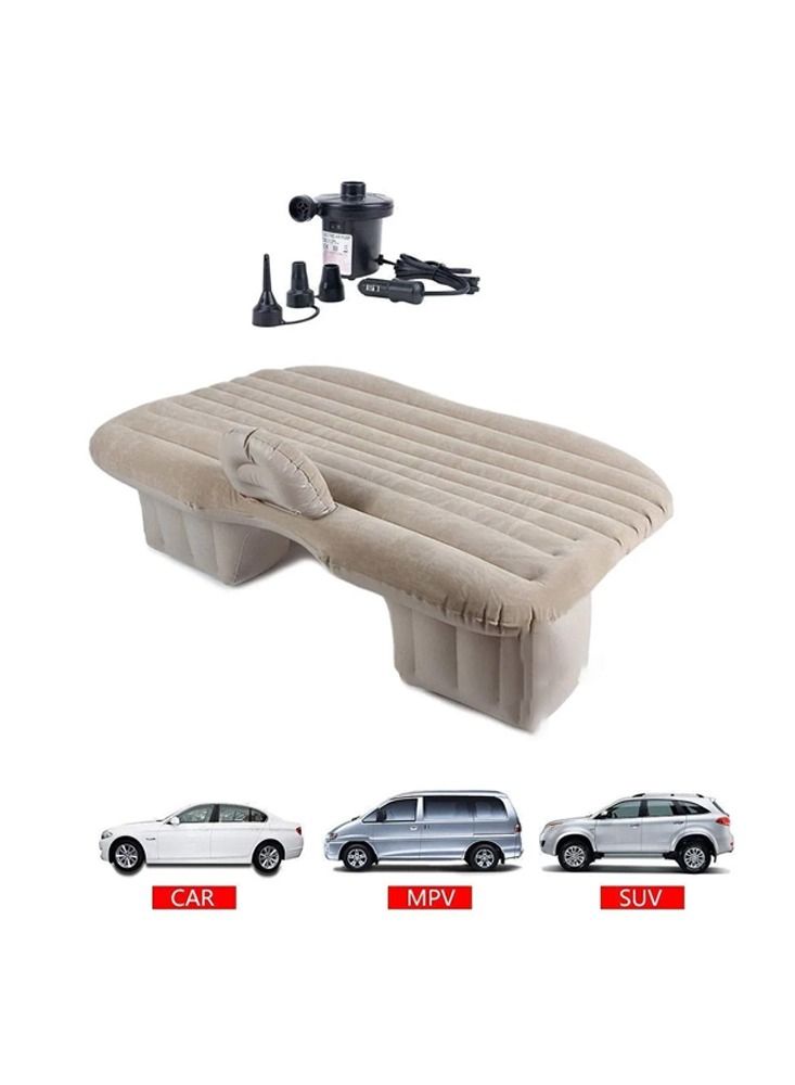 Multi Purpose Inflatable Car Air Bed Mattress for SUV MPV and Car Portable Travel Sleeping Bed with Pump Durable and Comfortable for Camping Road Trips and Outdoor Adventures - Image 4