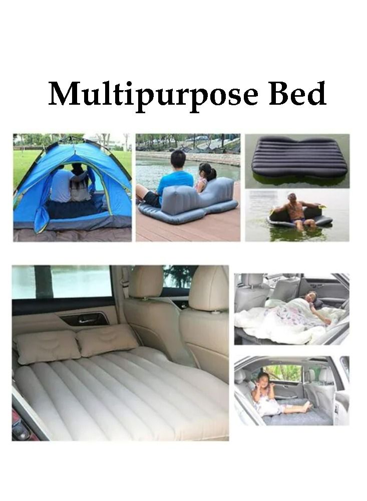 Multi Purpose Inflatable Car Air Bed Mattress for SUV MPV and Car Portable Travel Sleeping Bed with Pump Durable and Comfortable for Camping Road Trips and Outdoor Adventures - Image 5