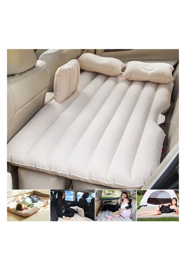 Multi Purpose Inflatable Car Air Bed Mattress for SUV MPV and Car Portable Travel Sleeping Bed with Pump Durable and Comfortable for Camping Road Trips and Outdoor Adventures - Image 3