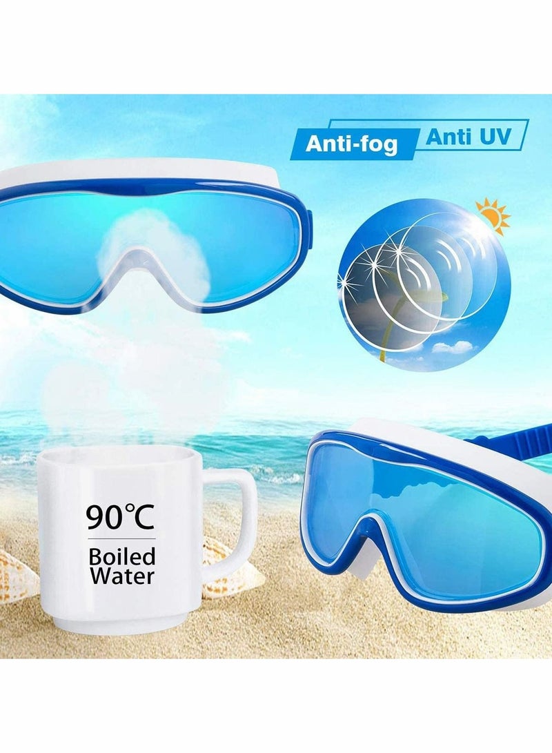 Y&D Kids Swimming Goggles 2 Pack No Leaking Anti Fog UV Protection Mirrored with Waterproof, Protection, Crystal Clear Wide Vision, for Junior Children Girls Boys Early Teens Age 3-15 - Image 3