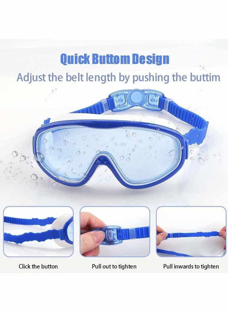 Y&D Kids Swimming Goggles 2 Pack No Leaking Anti Fog UV Protection Mirrored with Waterproof, Protection, Crystal Clear Wide Vision, for Junior Children Girls Boys Early Teens Age 3-15 - Image 4