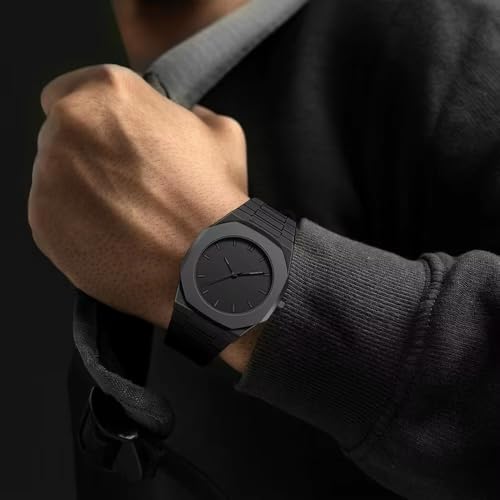 CERO Polycarbonate Build, Sleek Analog Dial, Lightweight & Modern Timepiece Trendy Men's Watch (Grey) - Image 2