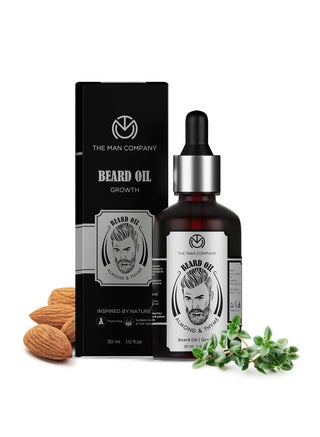 The Man Company Beard Oil for Growing Beard Faster with Almond & Thyme, NATURAL, Best Beard Growth Oil for Men, Nourishes & Strengthens Uneven Patchy Beard - 30ML - pzsku/Z9941FA11003AA90A2B1AZ/45/1751280066/0674cbde-c087-48b7-b678-064235690778