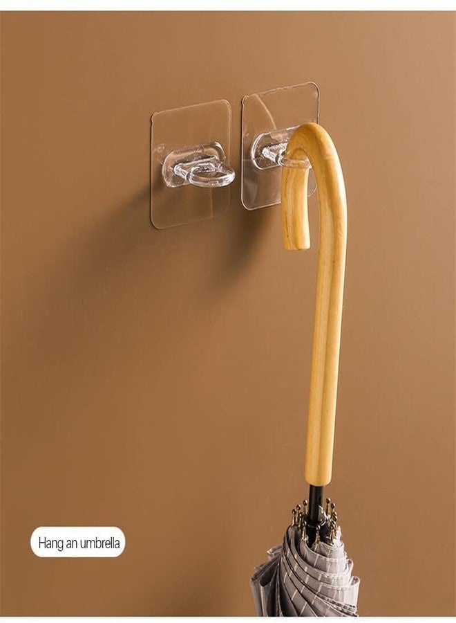 Foscadit Cabinet Bathroom Storage Rack Round Sticker, Ring Hook Multi-Functional Adhesive Hook Sticker, Bathroom Hanging Self-Adhesive Magic No Punching Hook Shampoo Holder (Pack of 10) - Image 3