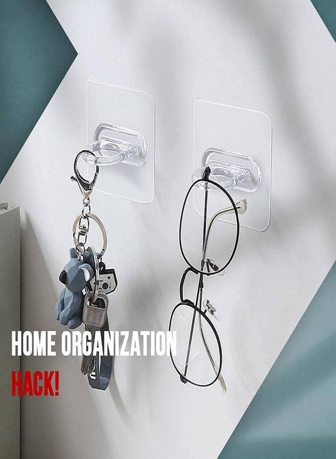 Foscadit Cabinet Bathroom Storage Rack Round Sticker, Ring Hook Multi-Functional Adhesive Hook Sticker, Bathroom Hanging Self-Adhesive Magic No Punching Hook Shampoo Holder (Pack of 10) - Image 4