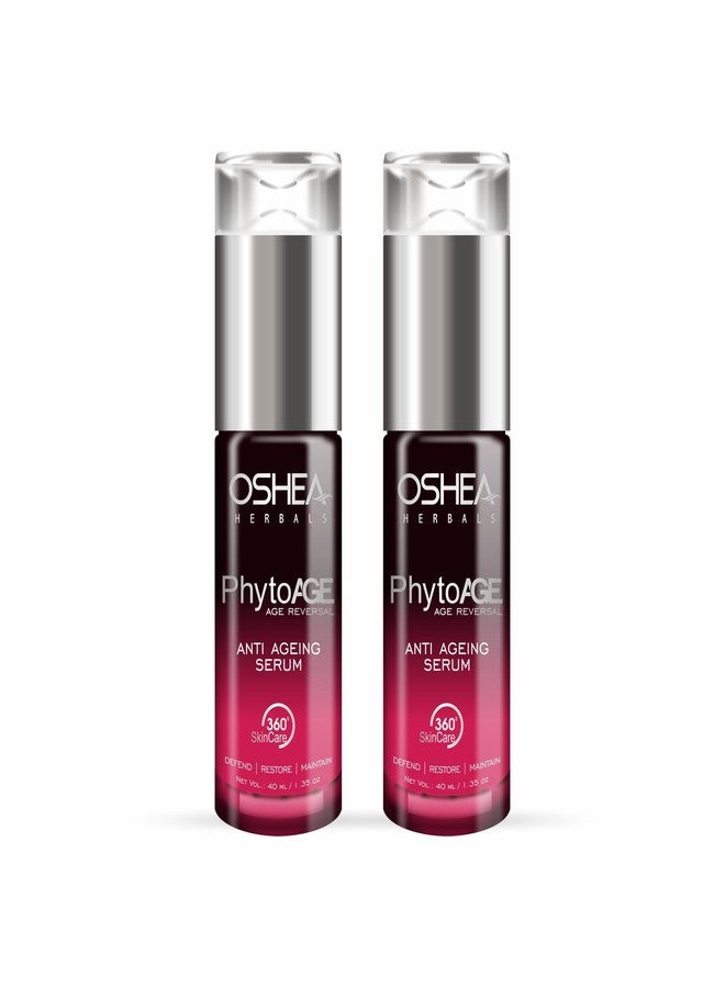 Oshea PhytoAge Reversal Anti Ageing Face Serum for Men & Women | Reduce Wrinkles & Fine Lines | Boosts Natural Glow & Improves Firmness | Enriched with Aloevera Extract | All Skin Types(Pack of 2)40ml - Image 1