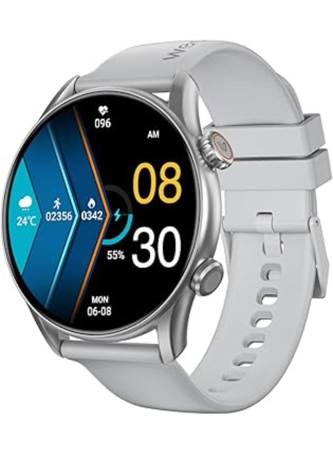 Weofly Spirit 2 Smartwatch – 1.39″ HD Display, IP68 Waterproof Fitness Tracker, 100+ Sports Modes, Heart Rate & Sleep Monitoring, Long Battery Life, iOS & Android Compatible - Silver - Image 1