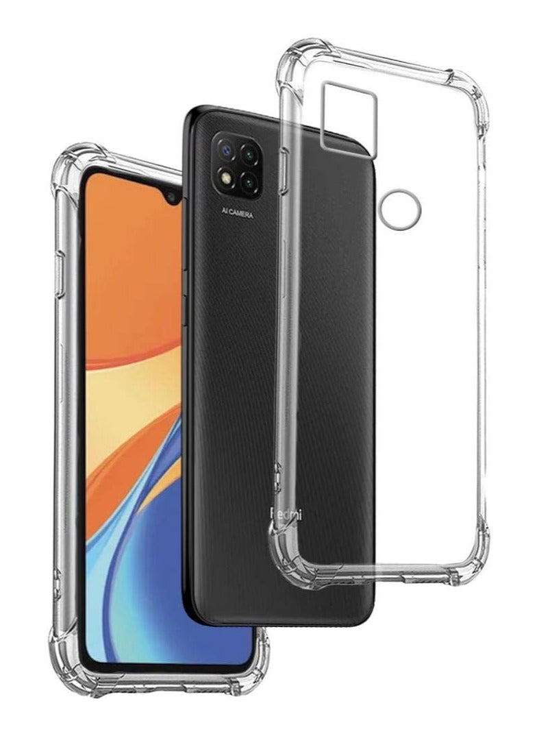 جراب شفاف ضد الصدمات متوافق مع هاتف شاومي ريدمي 9 سي