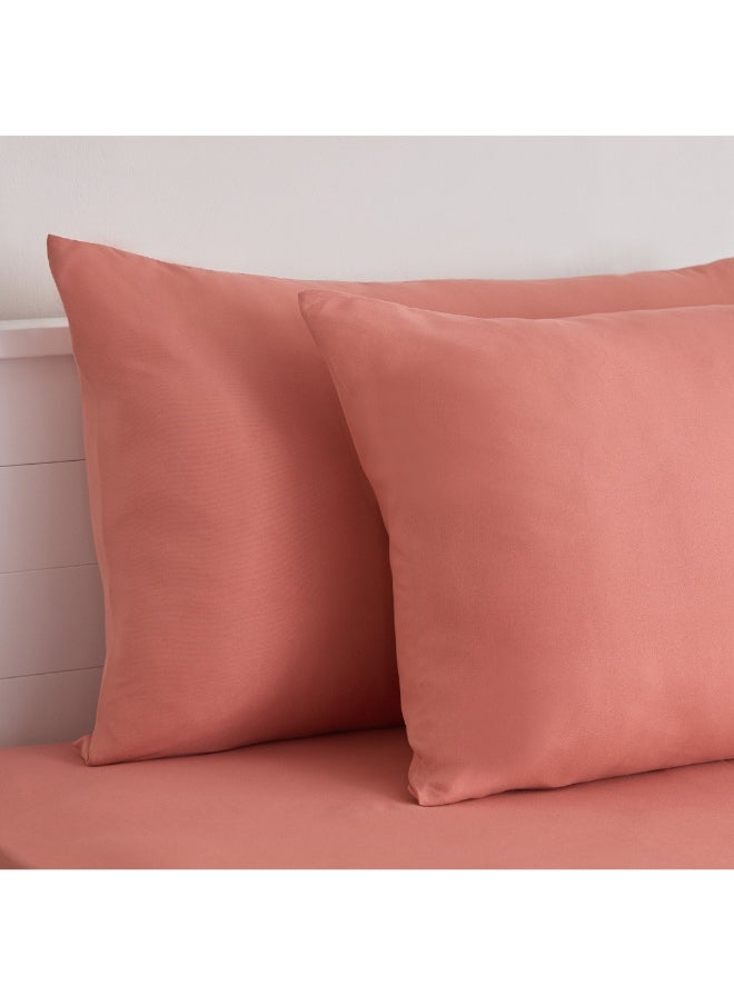 Home Box - Derby 2-Piece Solid Microfiber Pillowcase Set 45 X 70 Cm - Image 1