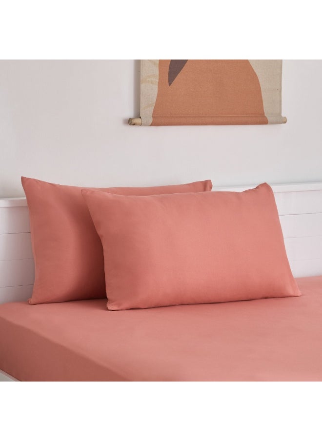 Home Box - Derby 2-Piece Solid Microfiber Pillowcase Set 45 X 70 Cm - Image 1