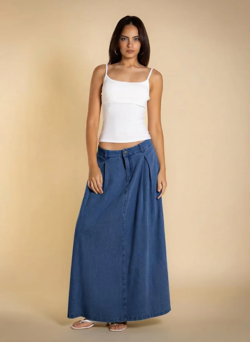 SHAPES SOFT DENIM SKIRT