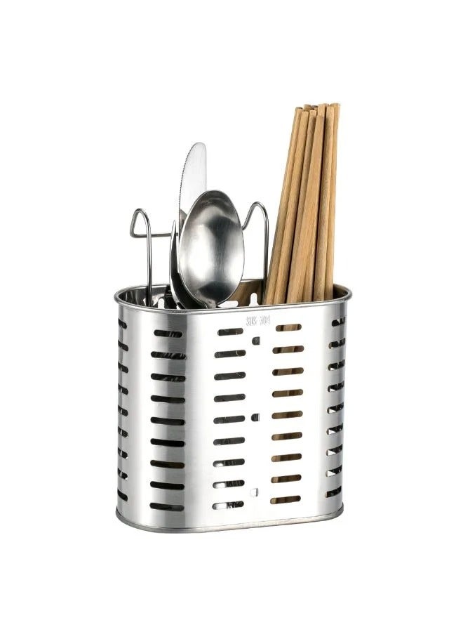 Kitchen Utensils Drying Out Holder Silver  - Image 2