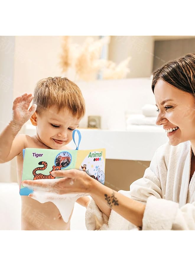 إيروريكس كتب حمام الأطفال غير سامة ومقاومة للماء ومتينة من القماش الناعم للأطفال الرضع والأطفال الصغار وحوض الاستحمام - Image 5