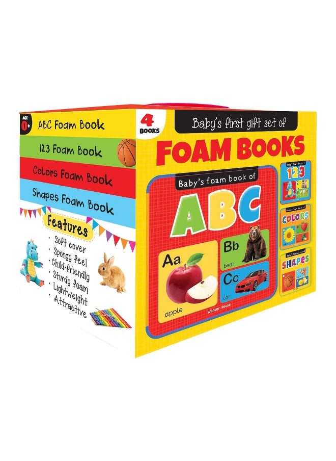 null - My First Gift Set of Foam Books: Foam Books For Babies (ABC Alphabet, 123 Numbers, Colors, Shapes) - Image 1