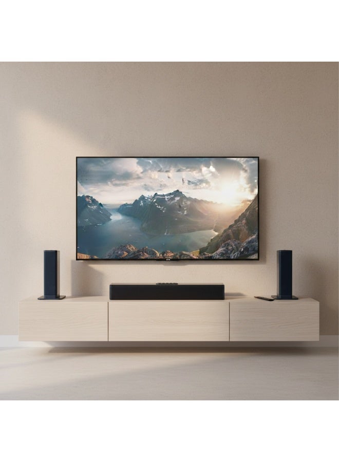 WALALLA 3 in 1 Detachable TV Soundbar with Subwoofer 80W, Home Theater Speaker with Deep Bass and Stereo Surround Sound, Bluetooth 5.3, HDMI ARC, Optical, AUX and USB,Remote Control, Black - Image 4