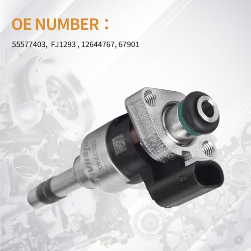 AISHAN Set of 4 Fuel Injectors 55577403 Injector for Buick Encore 20162019 for Chevy Cruze Malibu 20162019 Equinox 2018 2019 for GMC Terrain 2018 2019 L4 14L 15L 16L 12644767 FJ1293 6 Holes - Image 3