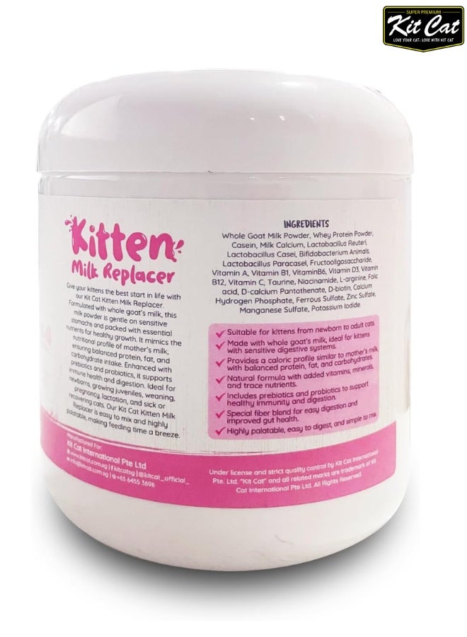 كيت كات بديل حليب القطط 200 غرام مع مجموعة رضاعة مجانية - تركيبة حليب الماعز للقطط حديثة الولادة - Image 3